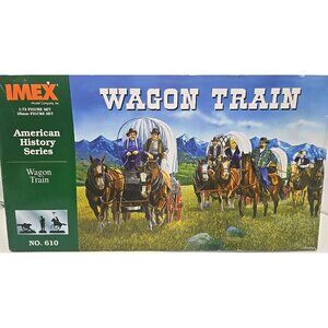IMEX No. 610 American History Series 1:72 Figure Scale Wagon Train Model Kit New